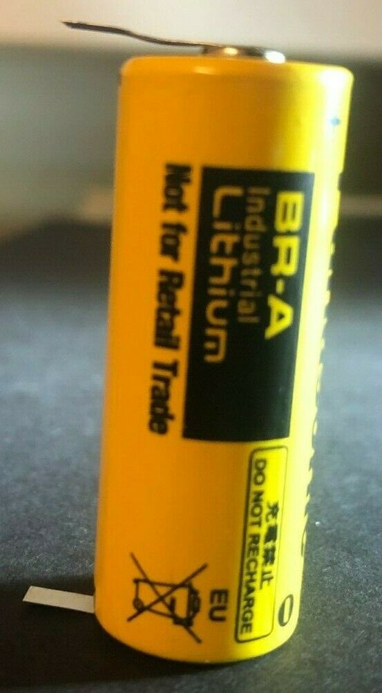 Brand New PANASONIC BR-A 3V 1800Mah Lithium Battery w/ Tab