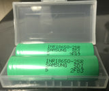 Brand New "2" Samsung 25R 2500mAh 18650 HIGH DRAIN 20A Rechargeable Battery