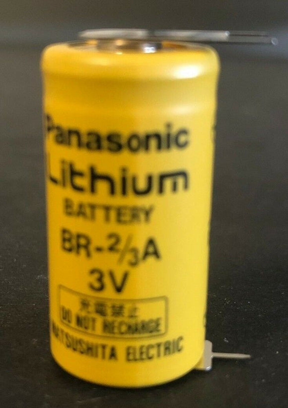 Brand New Panasonic BR-2/3AE2SP Battery 3V Lithium 2/3 A with 3 Pins