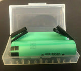 Brand New "2" Panasonic 18650 NCR18650A 3.7V 3100mah Li-on Battery W/ Tab, Case