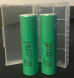 Brand New "2" Samsung 25R 2500mAh 18650 HIGH DRAIN 20A Battery Button Top