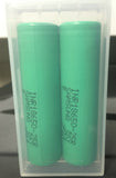Brand New "2" Samsung 25R 2500mAh 18650 HIGH DRAIN 20A Recharge Battery & Case