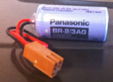 Brand New Panasonic BR-2/3AG 3V 2/3A size PLC Lithium Battery, w/ Plug