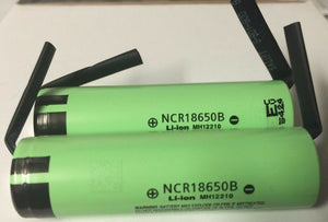 Brand New "2" Panasonic 18650 NCR18650B 3400mah Rechargeable Battery, with Tabs